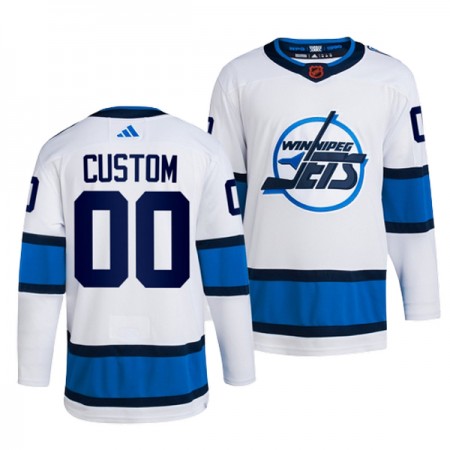 Miehille NHL Winnipeg Jets Pelipaita Custom Adidas 2022-23 Reverse Retro 2.0 Valkoinen Authentic